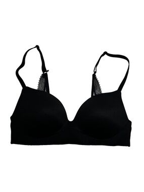 Victoria's Secret Incredible Padded No Wire Wireless Black Bra, size 32B
